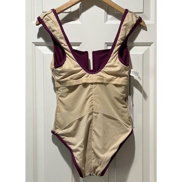 NEW One Piece Swimsuit Lined Full Coverage Padded Shade & Shore Size Small 4-6 - Picture 5 of 6